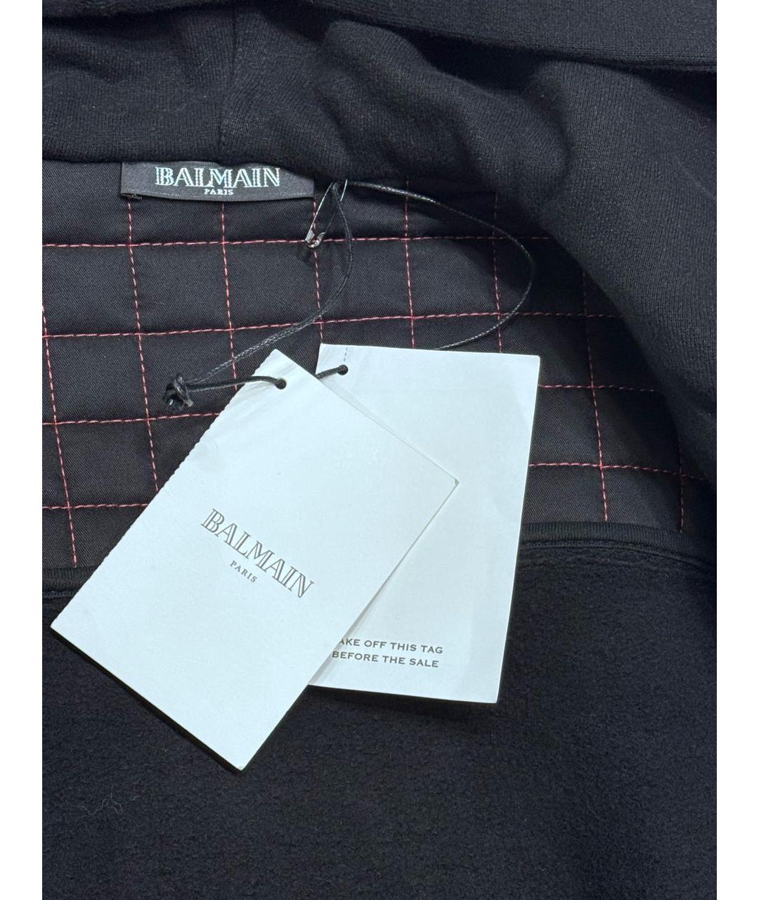 BALMAIN Черная хлопковая куртка, фото 7