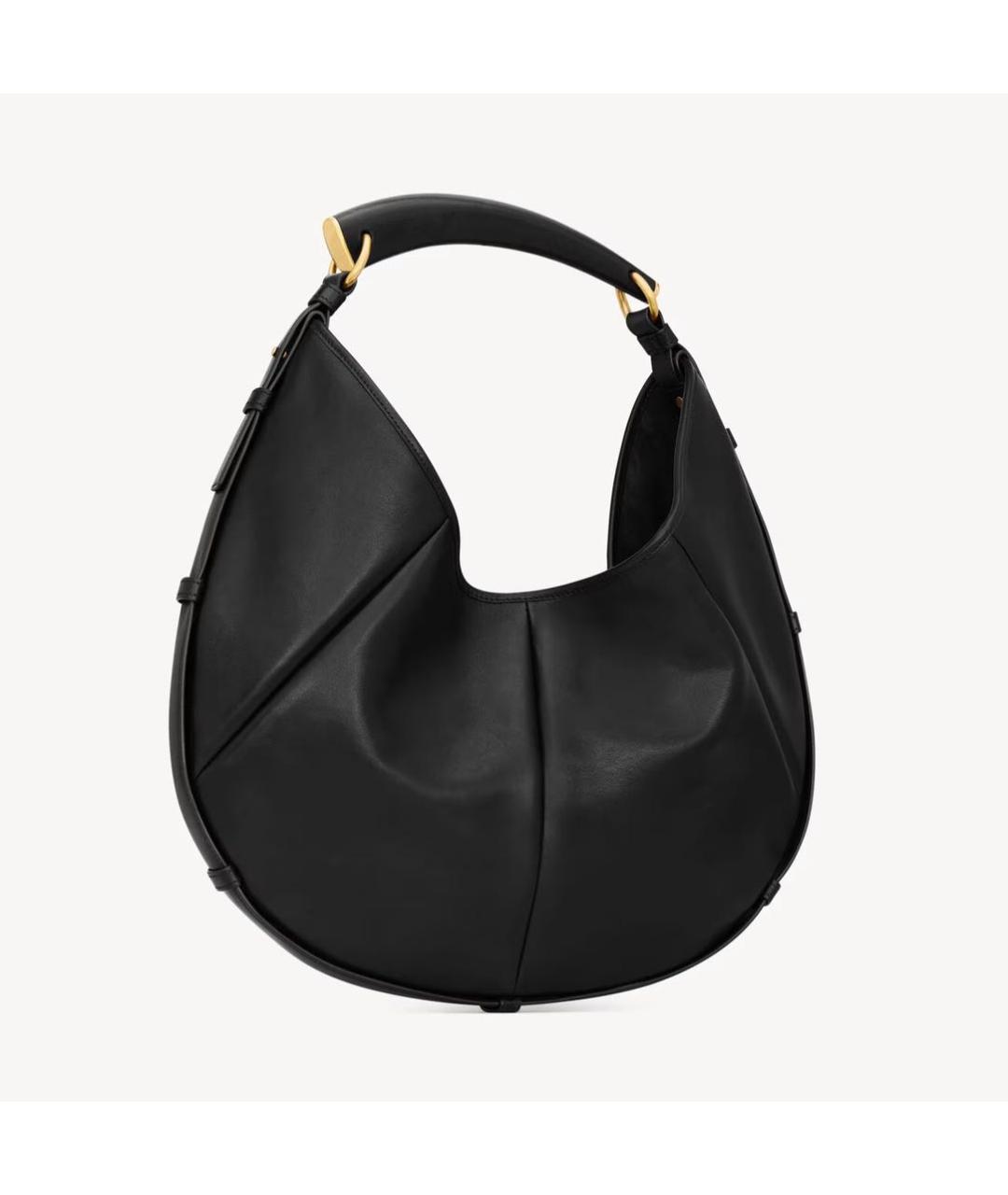 SAINT LAURENT Черная кожаная сумка тоут, фото 4