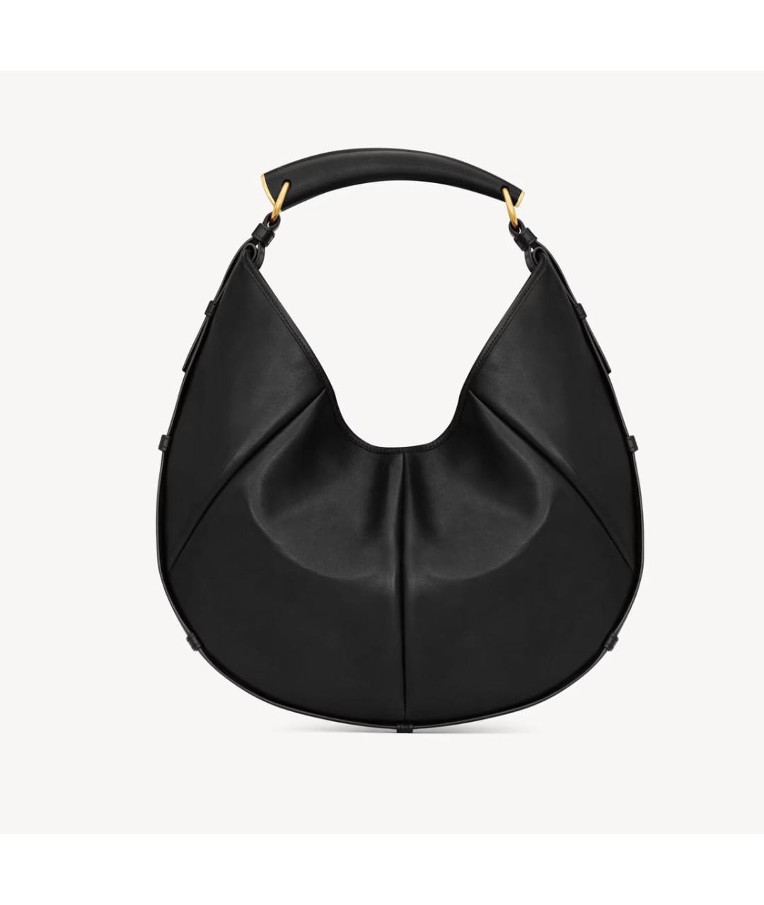 SAINT LAURENT Черная кожаная сумка тоут, фото 5