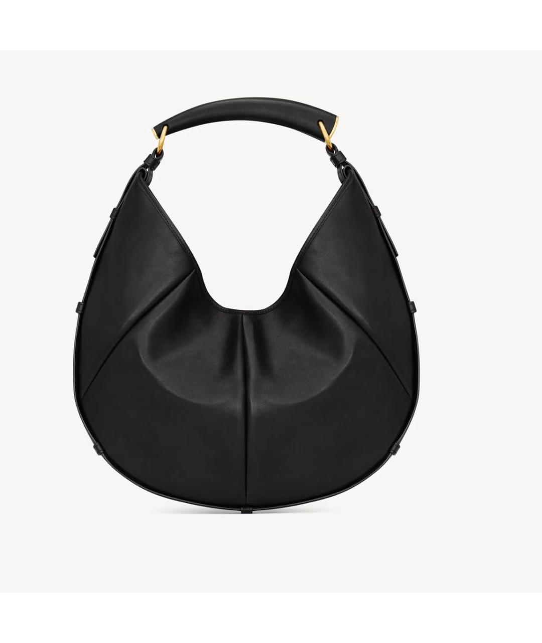 SAINT LAURENT Черная кожаная сумка тоут, фото 2