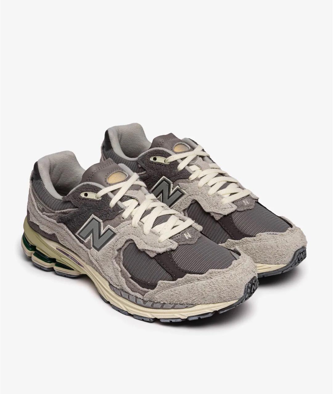 NEW BALANCE Серые замшевые низкие кроссовки / кеды, фото 2