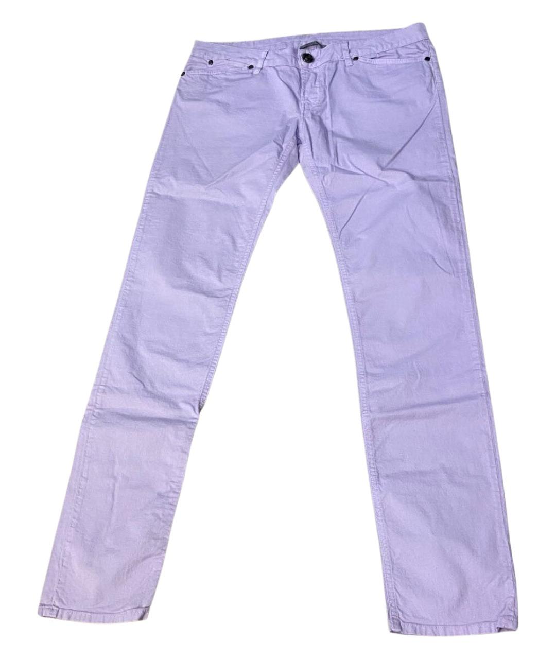 PINKO Розовые хлопковые джинсы слим, фото 1