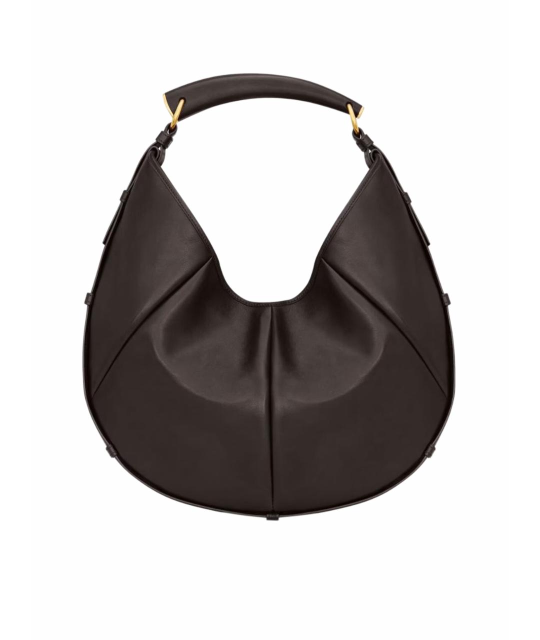 SAINT LAURENT Коричневая кожаная сумка тоут, фото 1