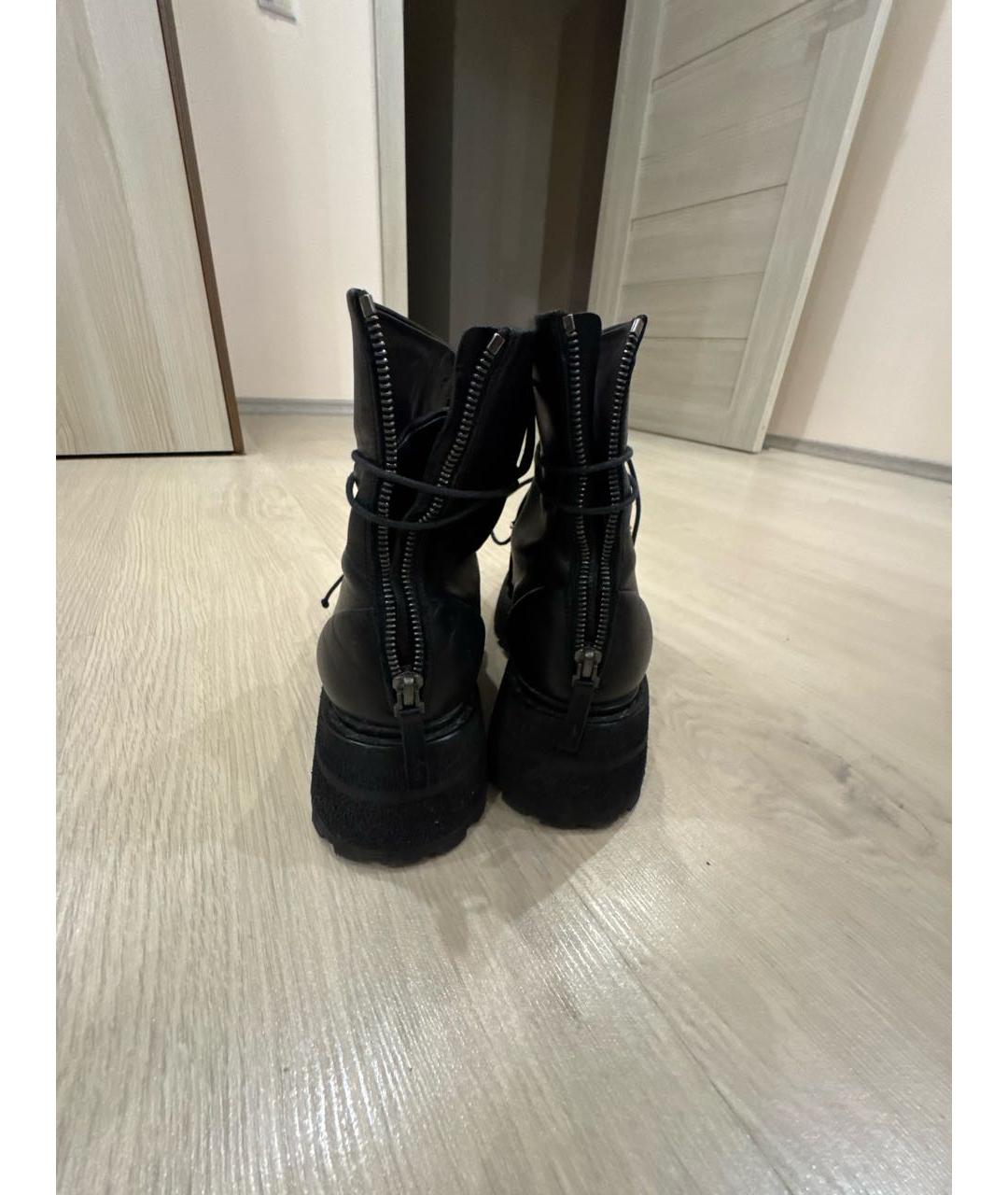 MARSELL Черные кожаные ботинки, фото 4