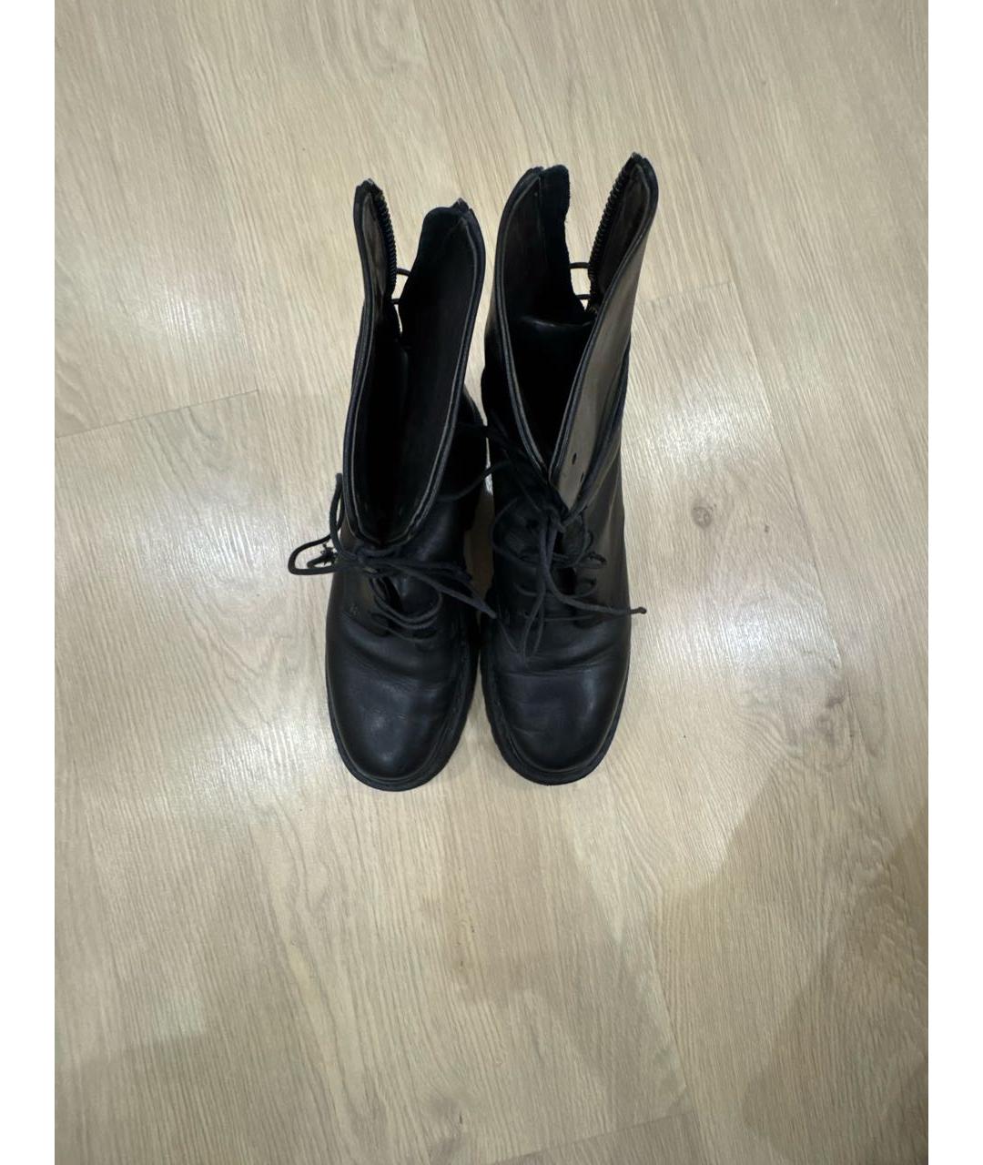 MARSELL Черные кожаные ботинки, фото 3