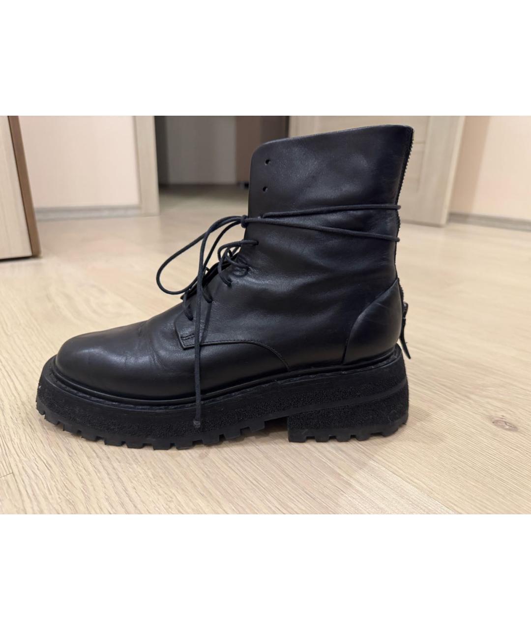 MARSELL Черные кожаные ботинки, фото 7