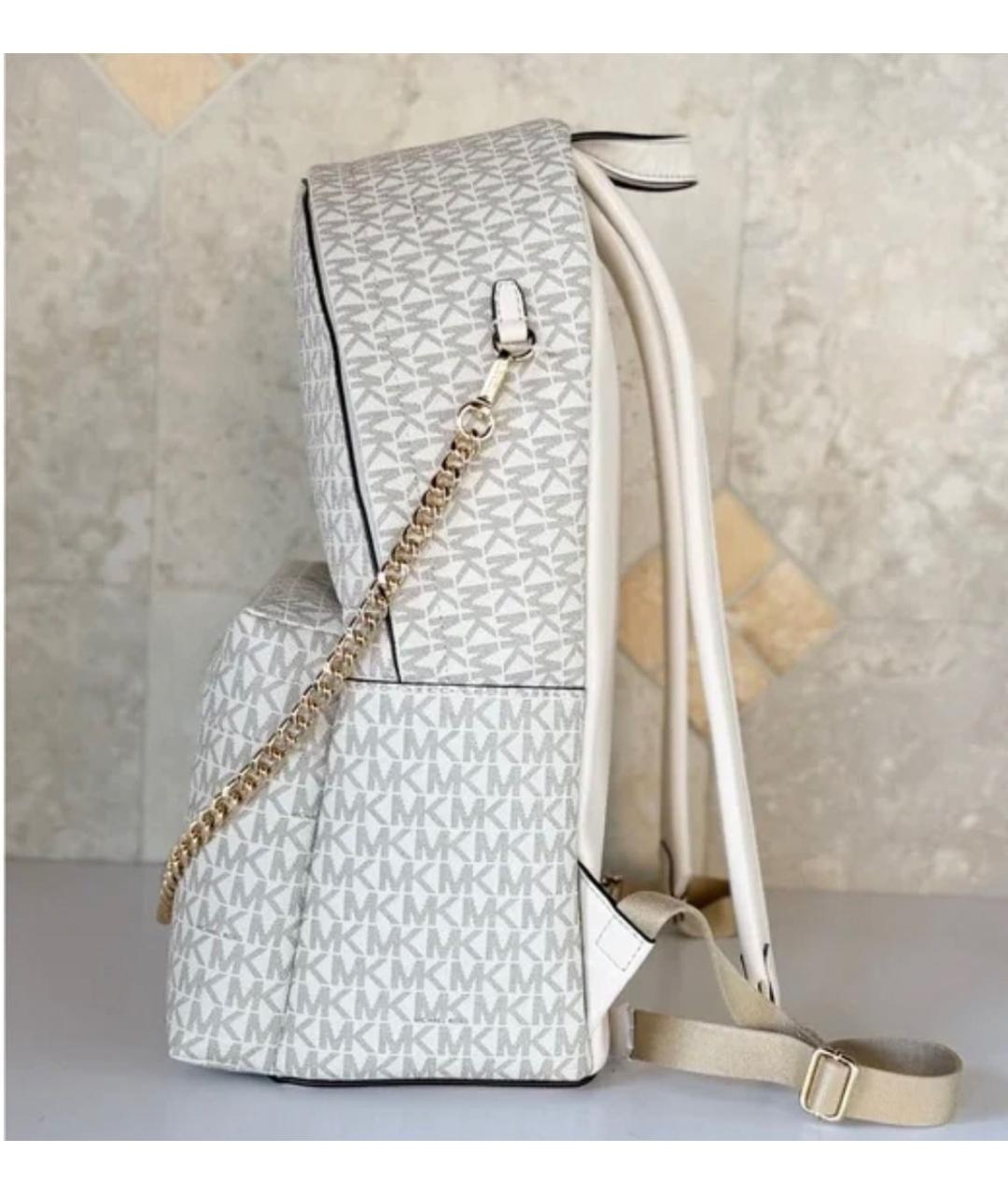 MICHAEL KORS Бежевый рюкзак из искусственной кожи, фото 7