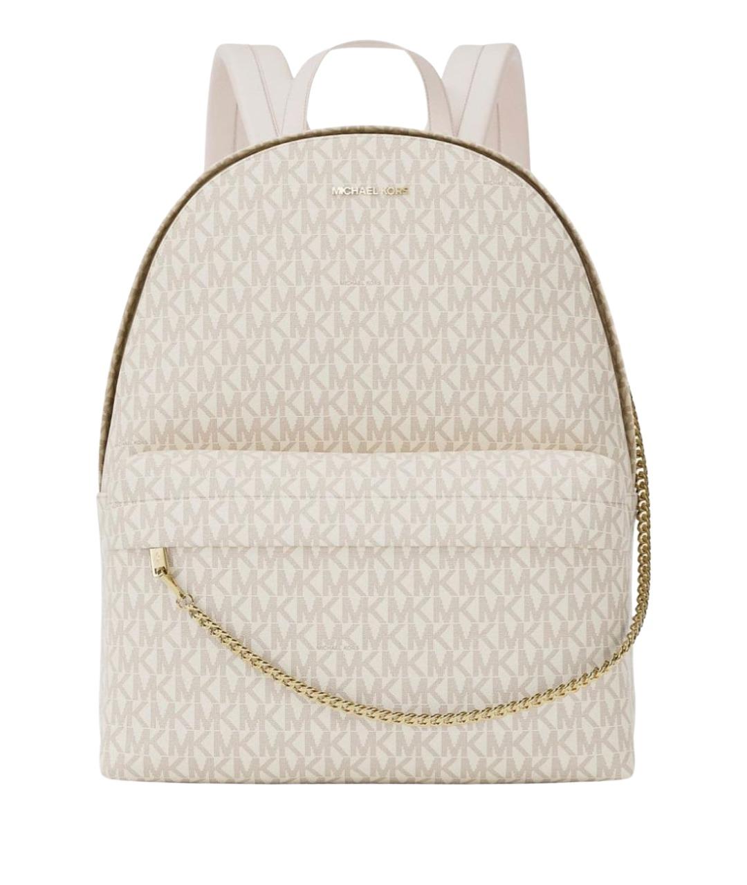 MICHAEL KORS Бежевый рюкзак из искусственной кожи, фото 1