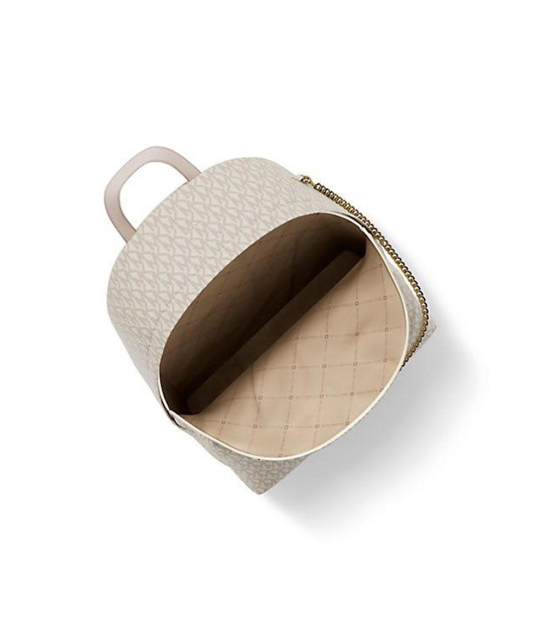 MICHAEL KORS Бежевый рюкзак из искусственной кожи, фото 3