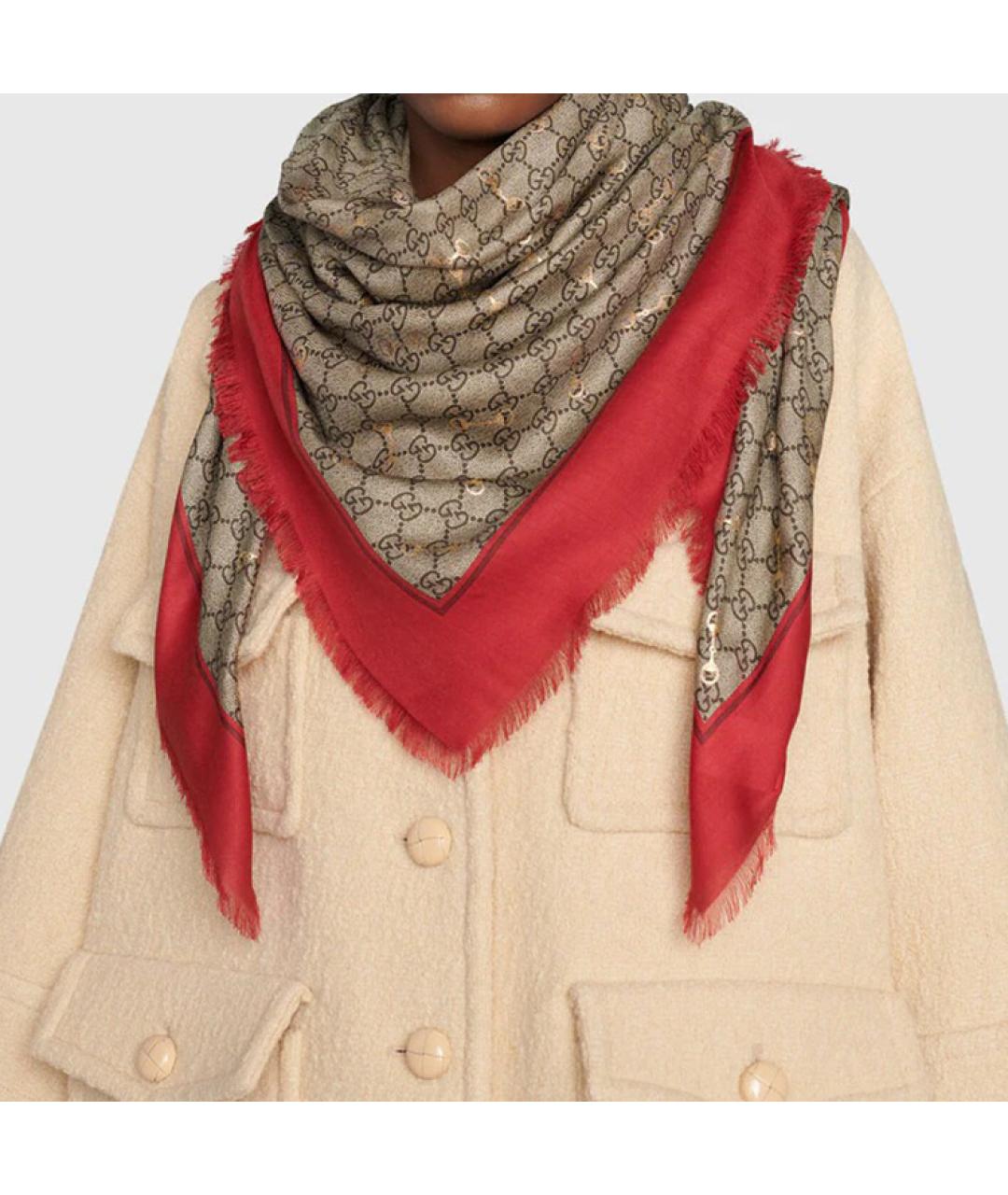 GUCCI Красный платок, фото 3