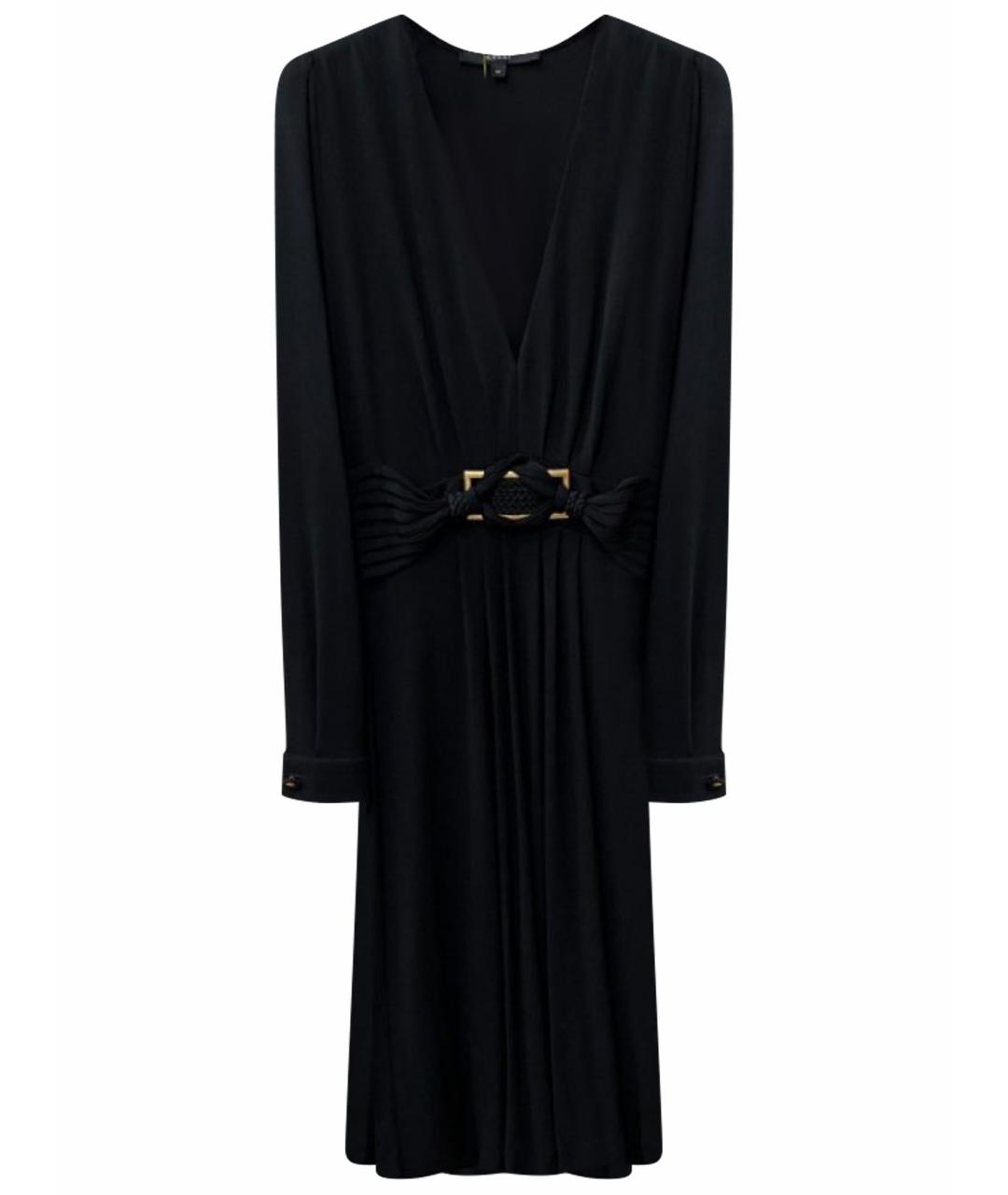 GUCCI Черное вискозное коктейльное платье, фото 1