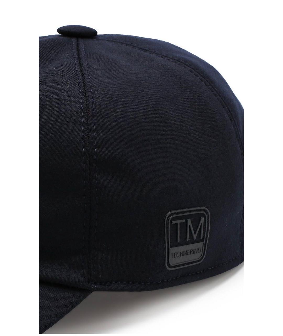 ZEGNA Темно-синяя шерстяная кепка/бейсболка, фото 4