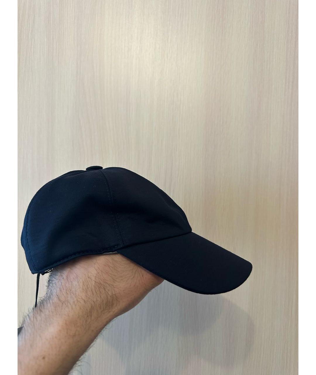 ZEGNA Темно-синяя шерстяная кепка/бейсболка, фото 3