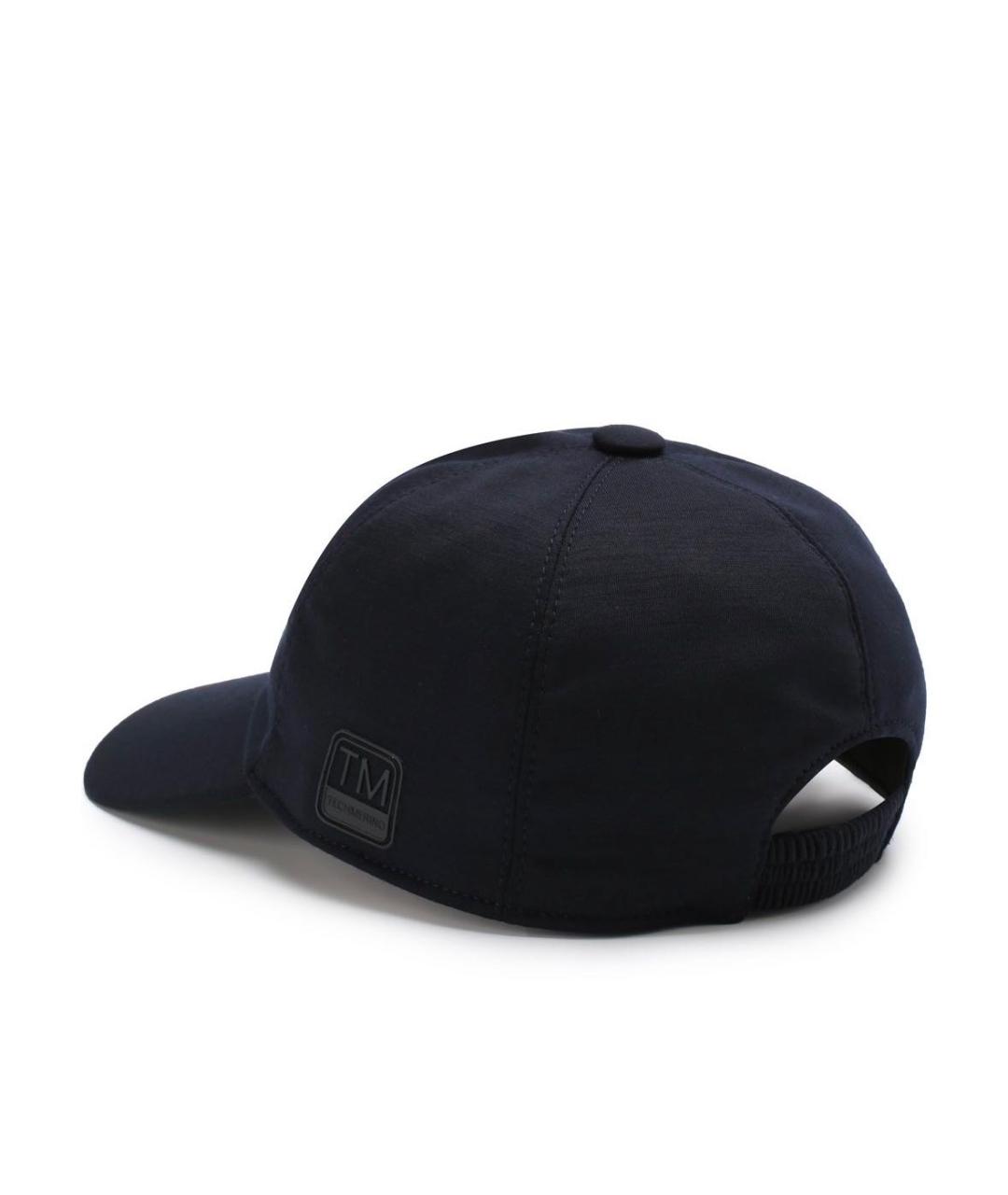 ZEGNA Темно-синяя шерстяная кепка/бейсболка, фото 2