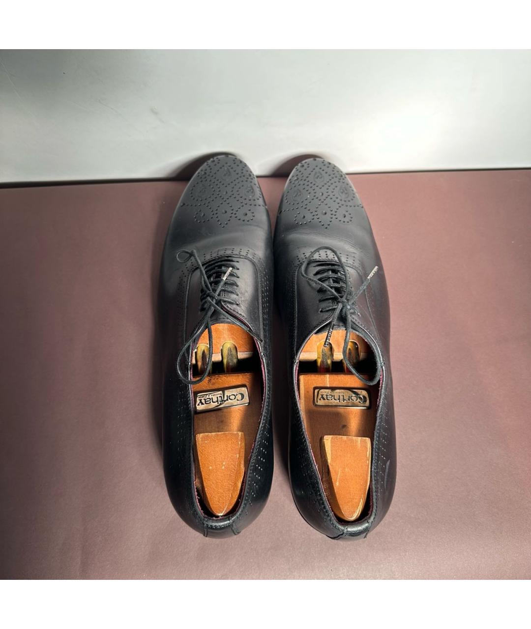ALEXANDER MCQUEEN Черные кожаные туфли, фото 3