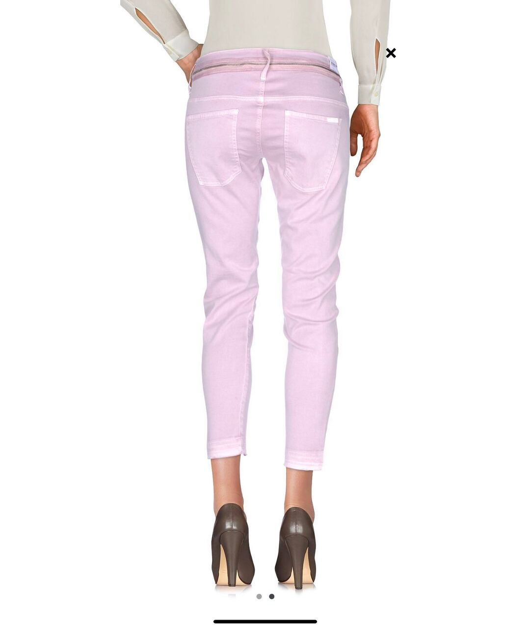 HUDSON Розовые хлопковые джинсы слим, фото 2
