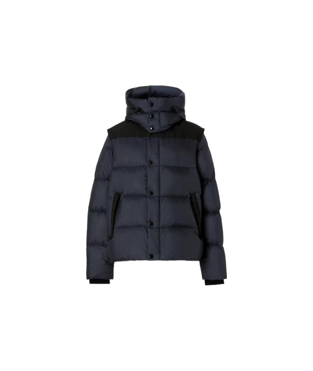 BURBERRY Синий пуховик, фото 1