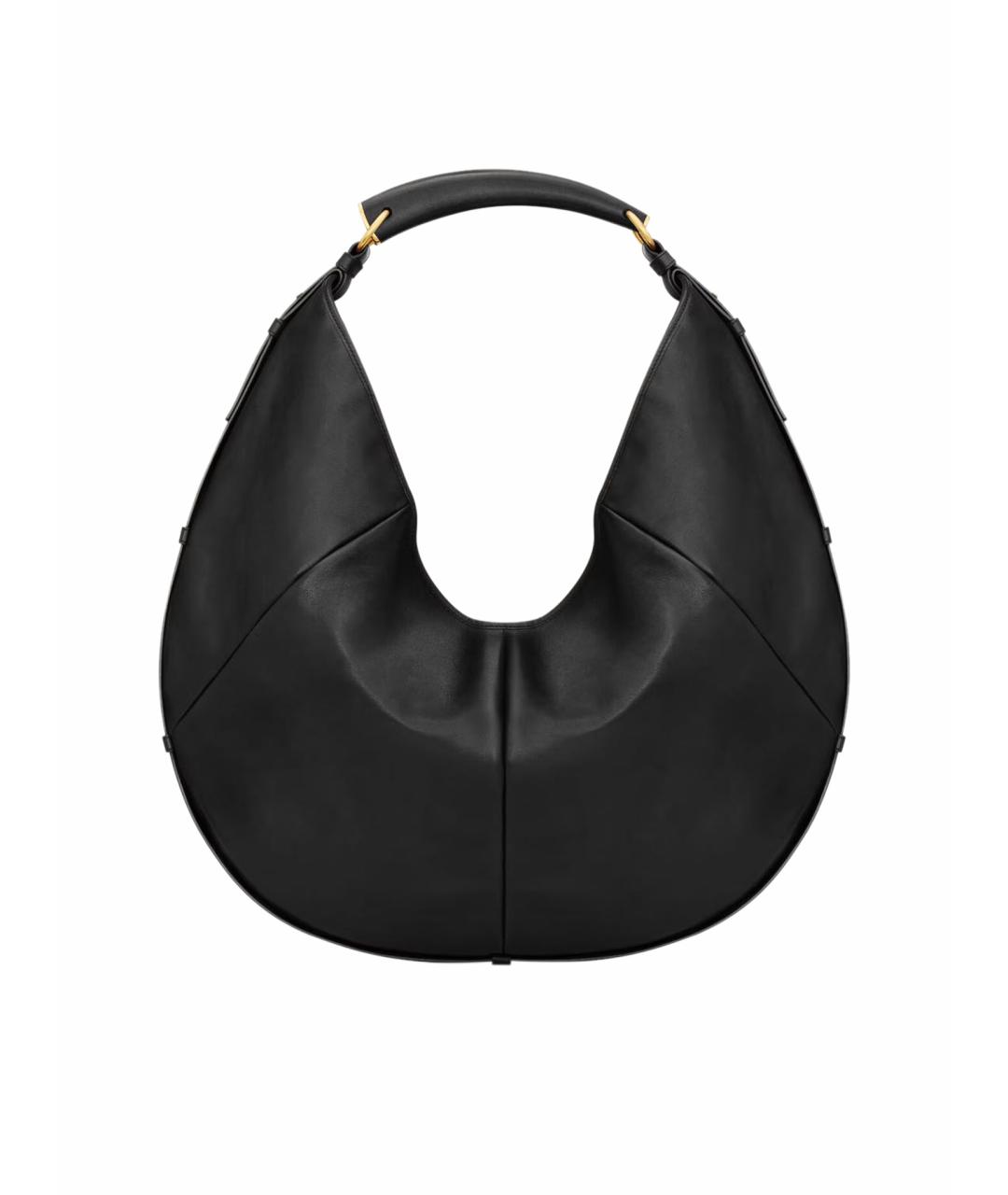 SAINT LAURENT Черная кожаная сумка тоут, фото 1