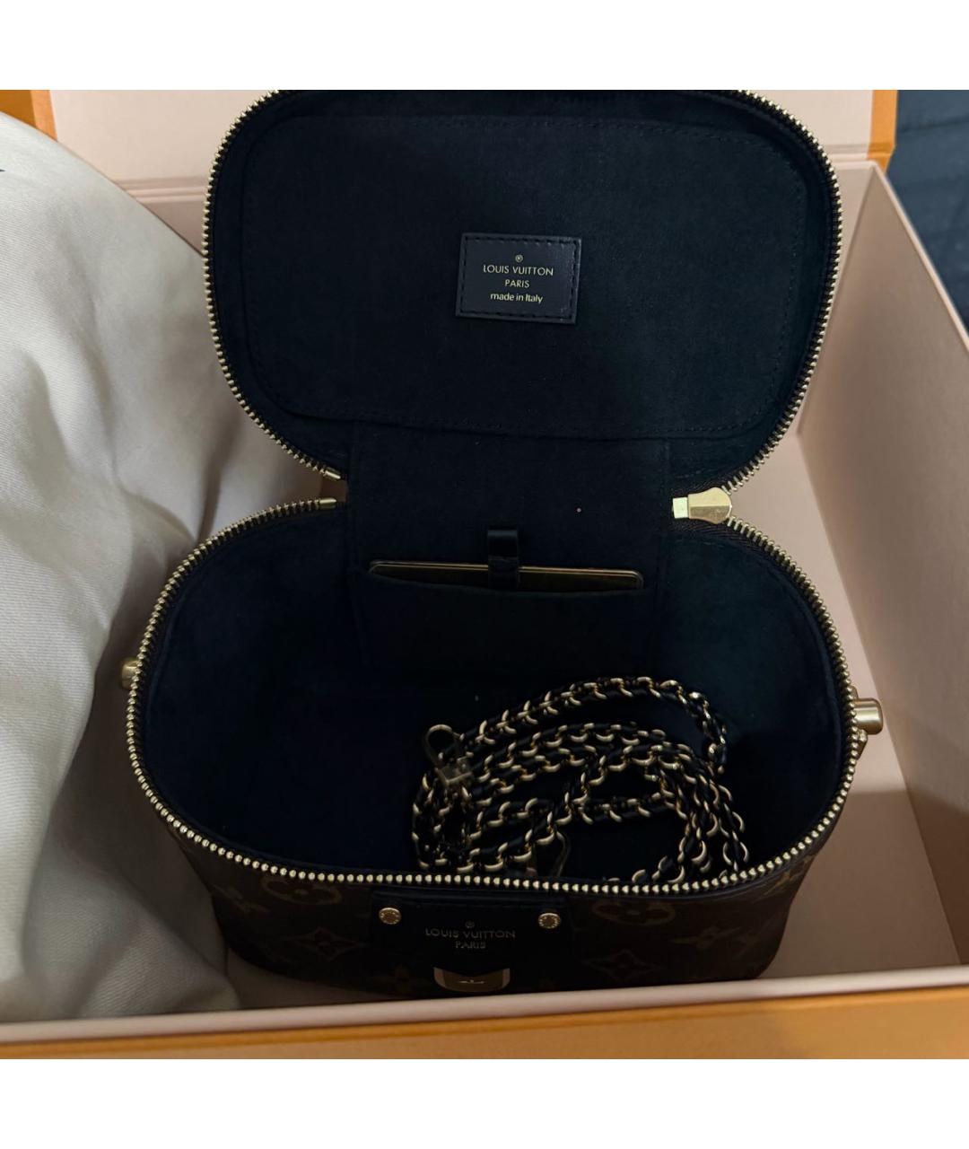 LOUIS VUITTON Коричневая сумка с короткими ручками, фото 5