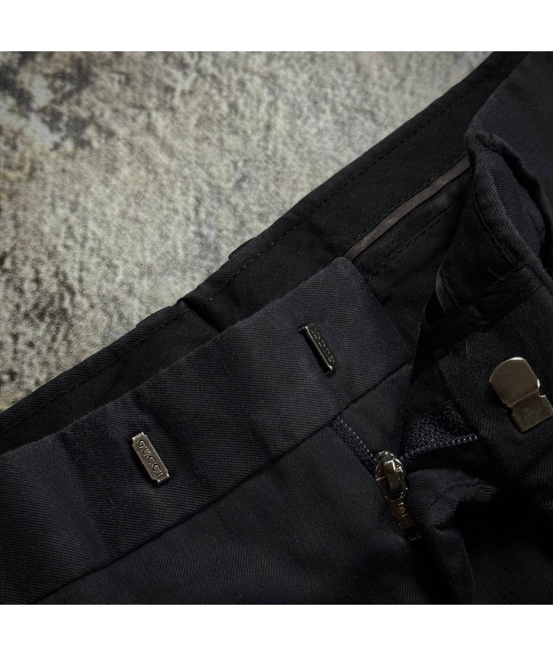 GUCCI Черные классические брюки, фото 4