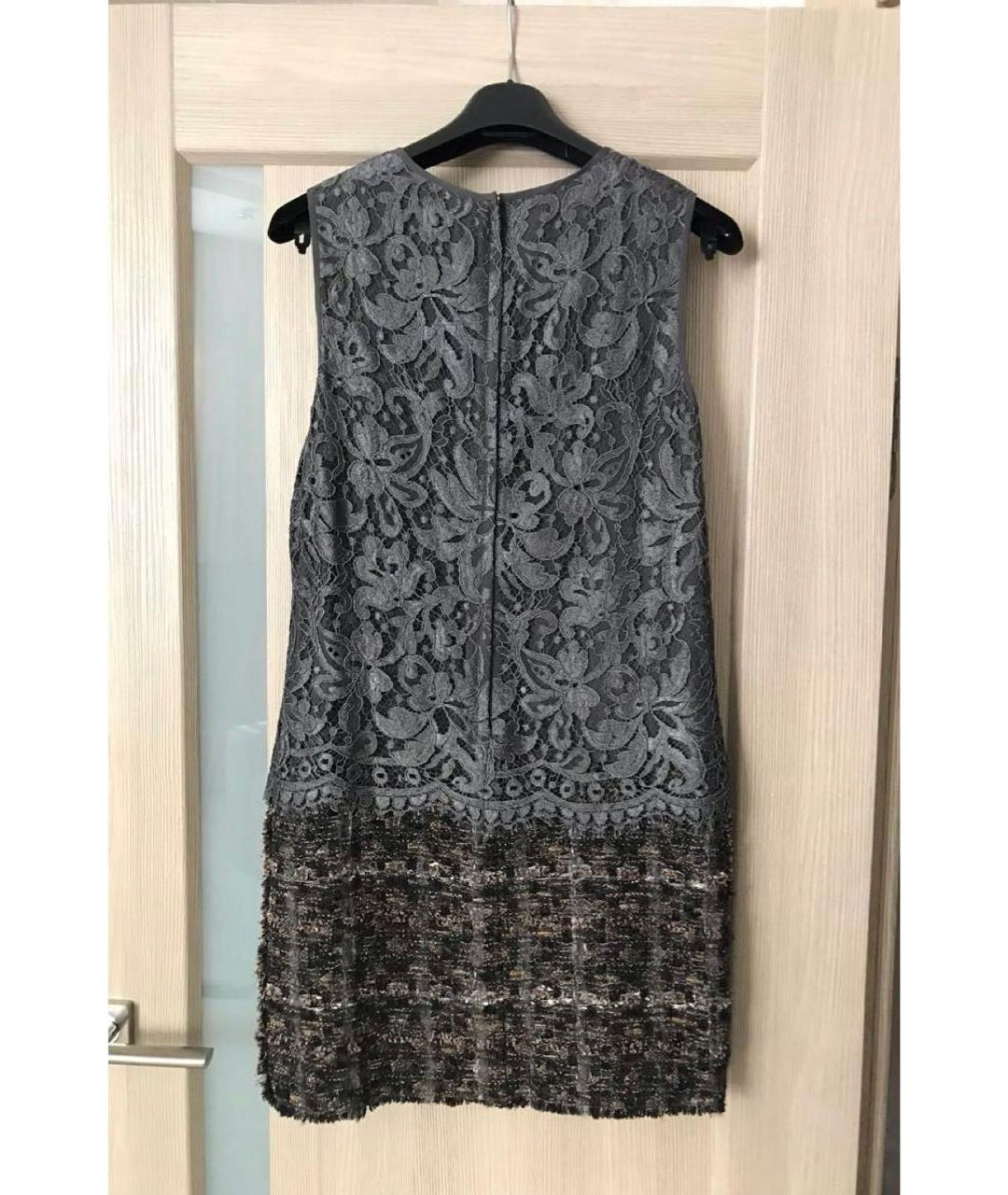 DOLCE&GABBANA Антрацитовое коктейльное платье, фото 3