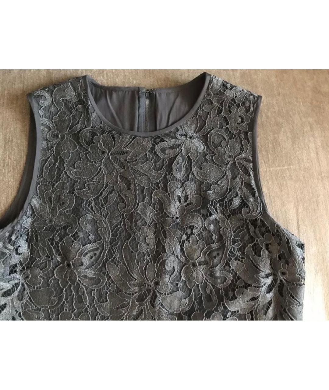 DOLCE&GABBANA Антрацитовое коктейльное платье, фото 2