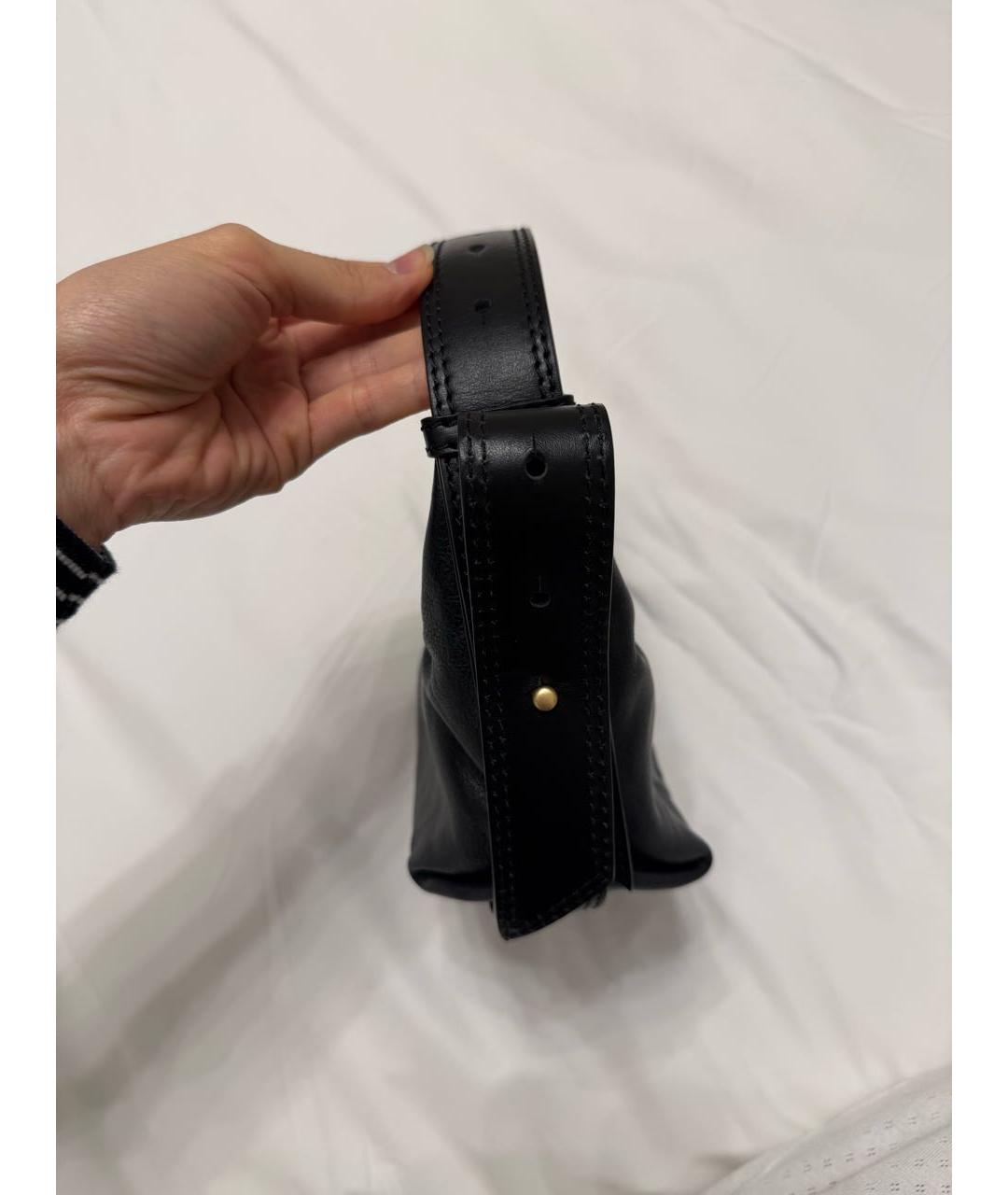 ZADIG & VOLTAIRE Черная кожаная сумка с короткими ручками, фото 5