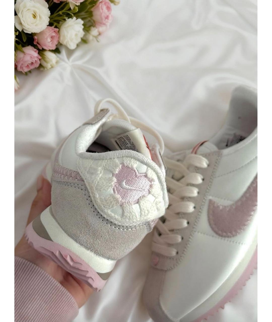 NIKE Розовые кожаные кроссовки, фото 4