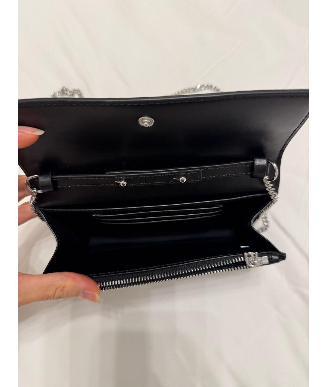 MAJE Черный кожаный кошелек, фото 5