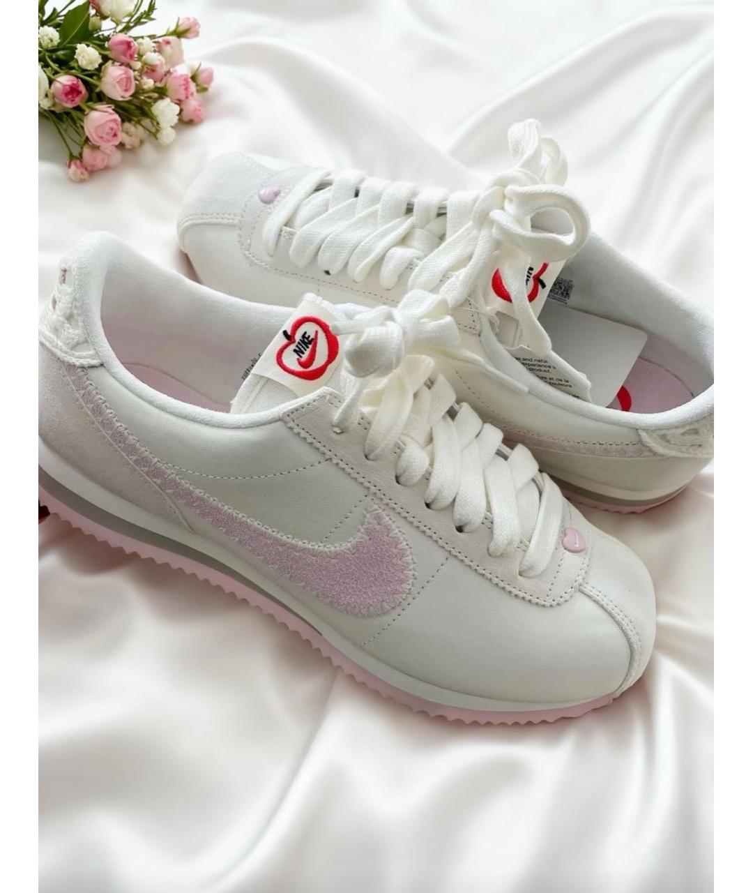 NIKE Розовые кожаные кроссовки, фото 6