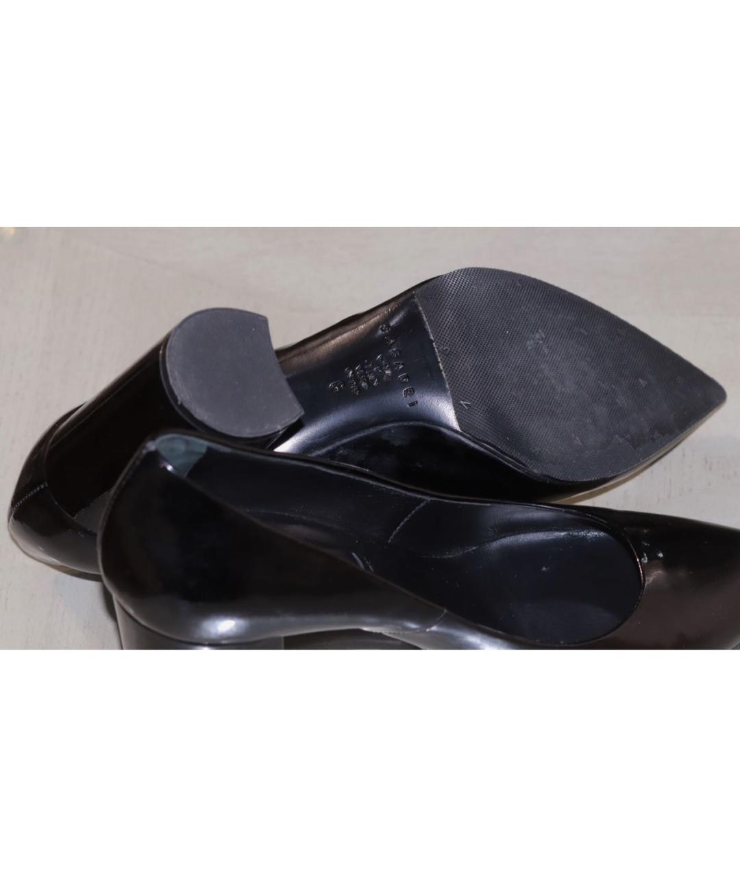 CASADEI Черные туфли из лакированной кожи, фото 7