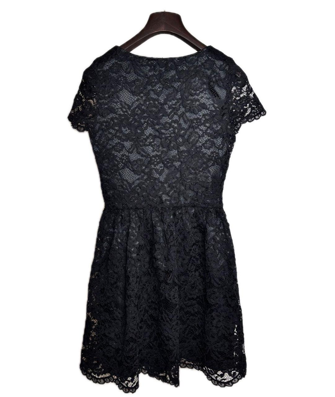 ELISABETTA FRANCHI Черное полиэстеровое коктейльное платье, фото 2