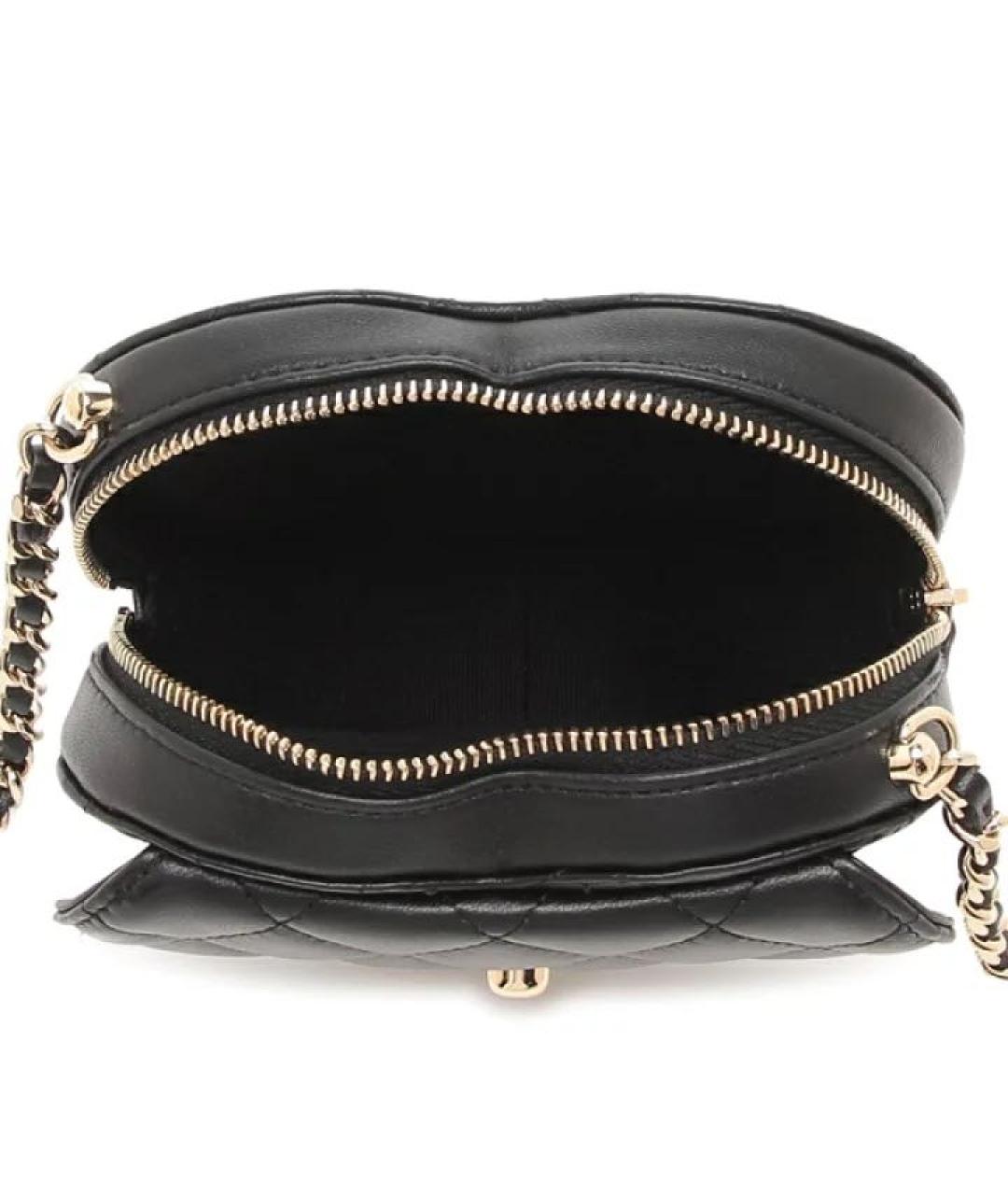 CHANEL Черная кожаная сумка через плечо, фото 2