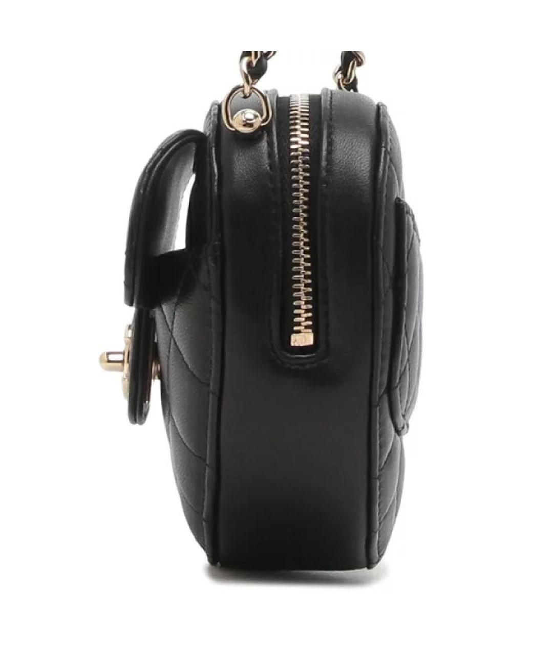 CHANEL Черная кожаная сумка через плечо, фото 3