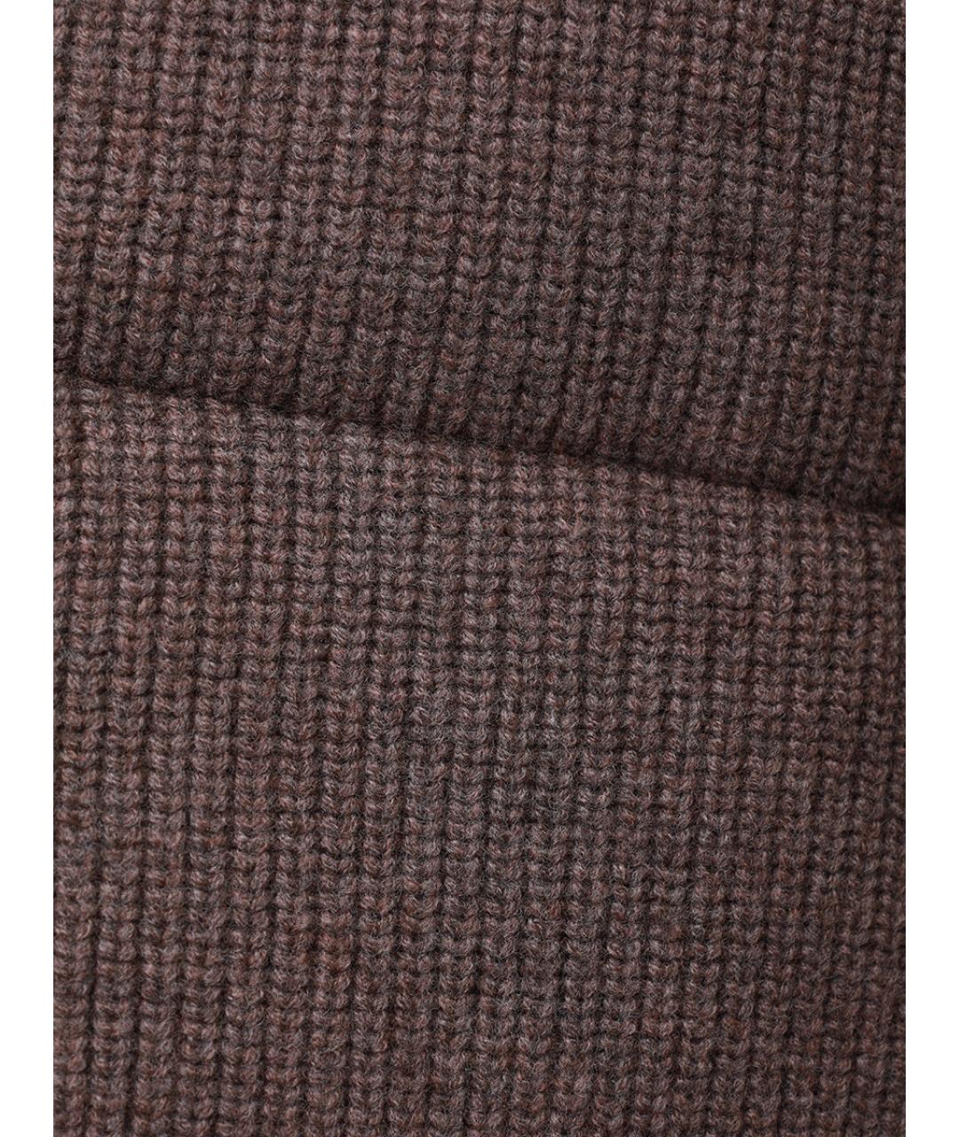 MC2 SAINT BARTH Коричневый шерстяной жилет, фото 6