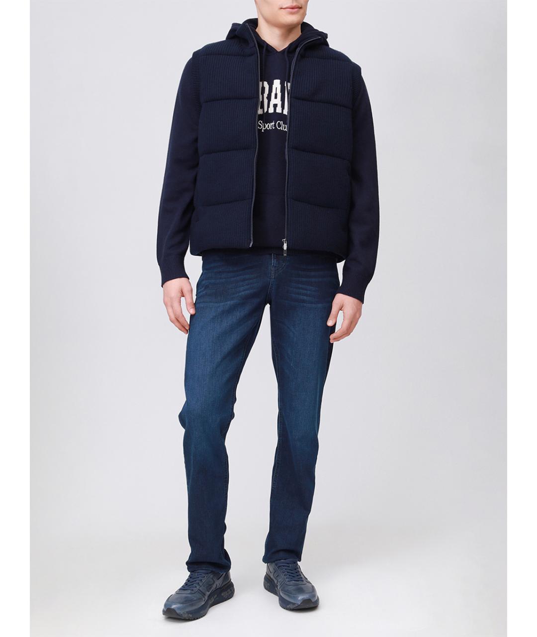 MC2 SAINT BARTH Синий шерстяной жилет, фото 2