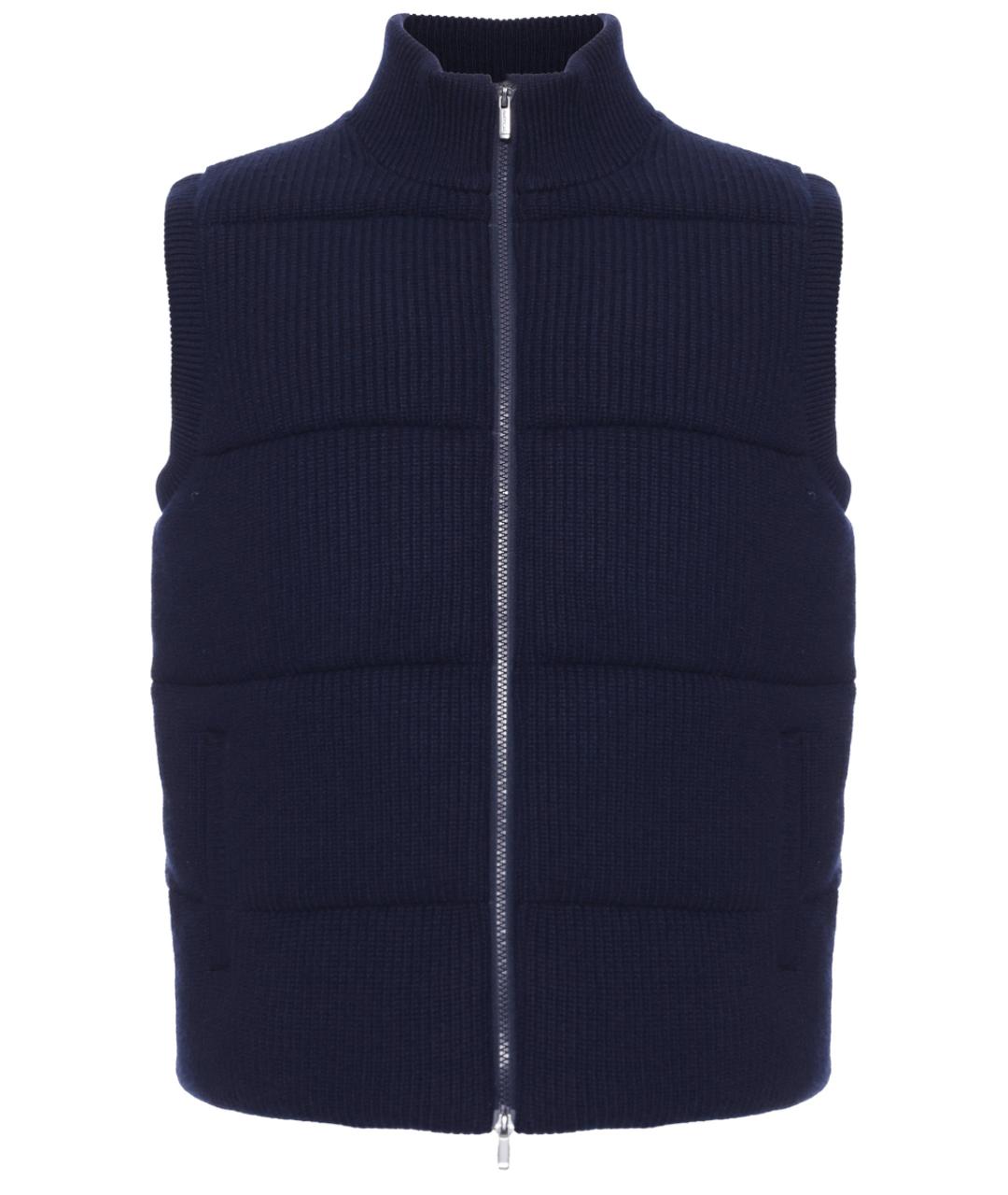 MC2 SAINT BARTH Синий шерстяной жилет, фото 1
