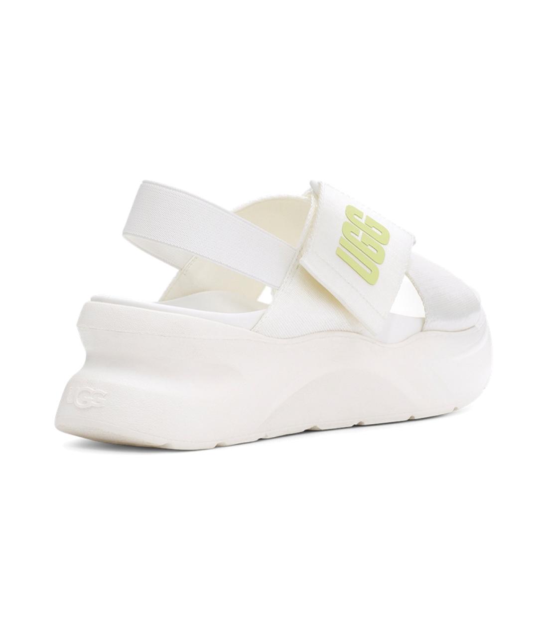 UGG AUSTRALIA Белые текстильные сандалии, фото 5