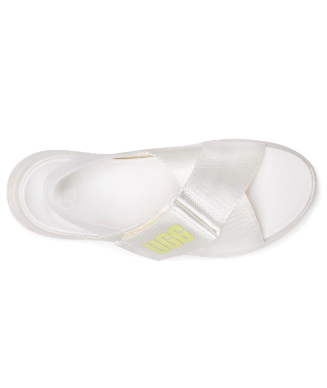 UGG AUSTRALIA Белые текстильные сандалии, фото 4