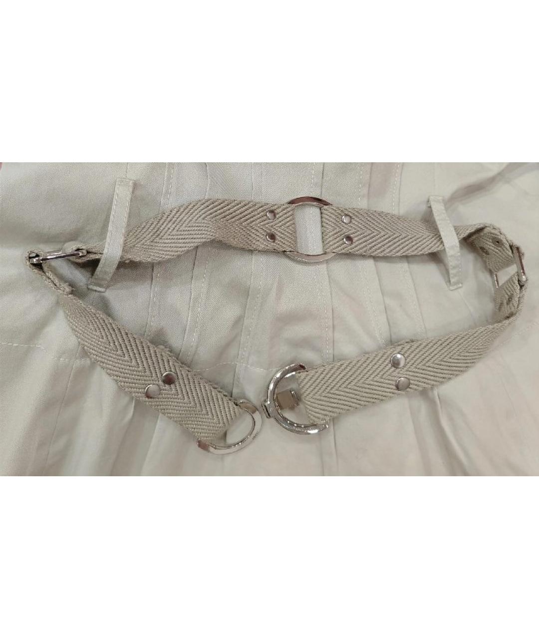 ALBERTA FERRETTI Бежевый хлопковый жакет/пиджак, фото 5