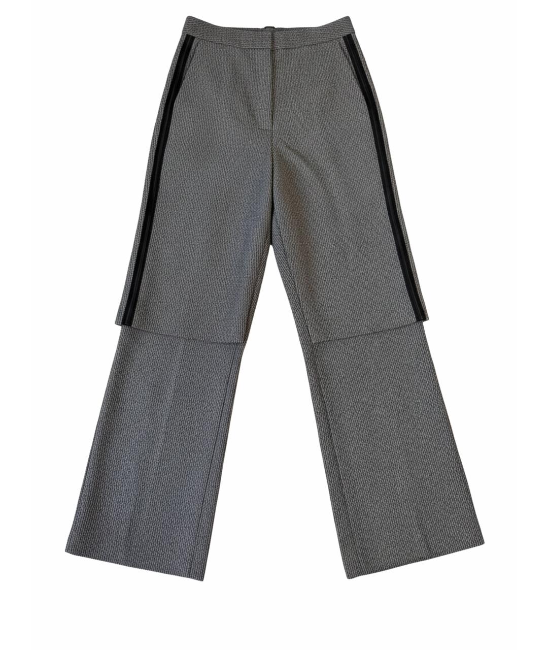 STELLA MCCARTNEY Серые шерстяные прямые брюки, фото 1