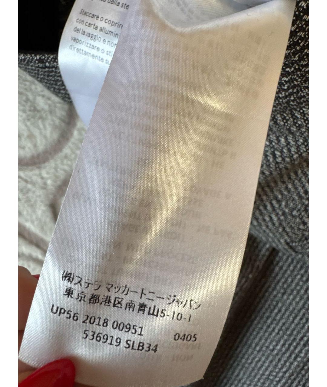 STELLA MCCARTNEY Серые шерстяные прямые брюки, фото 6