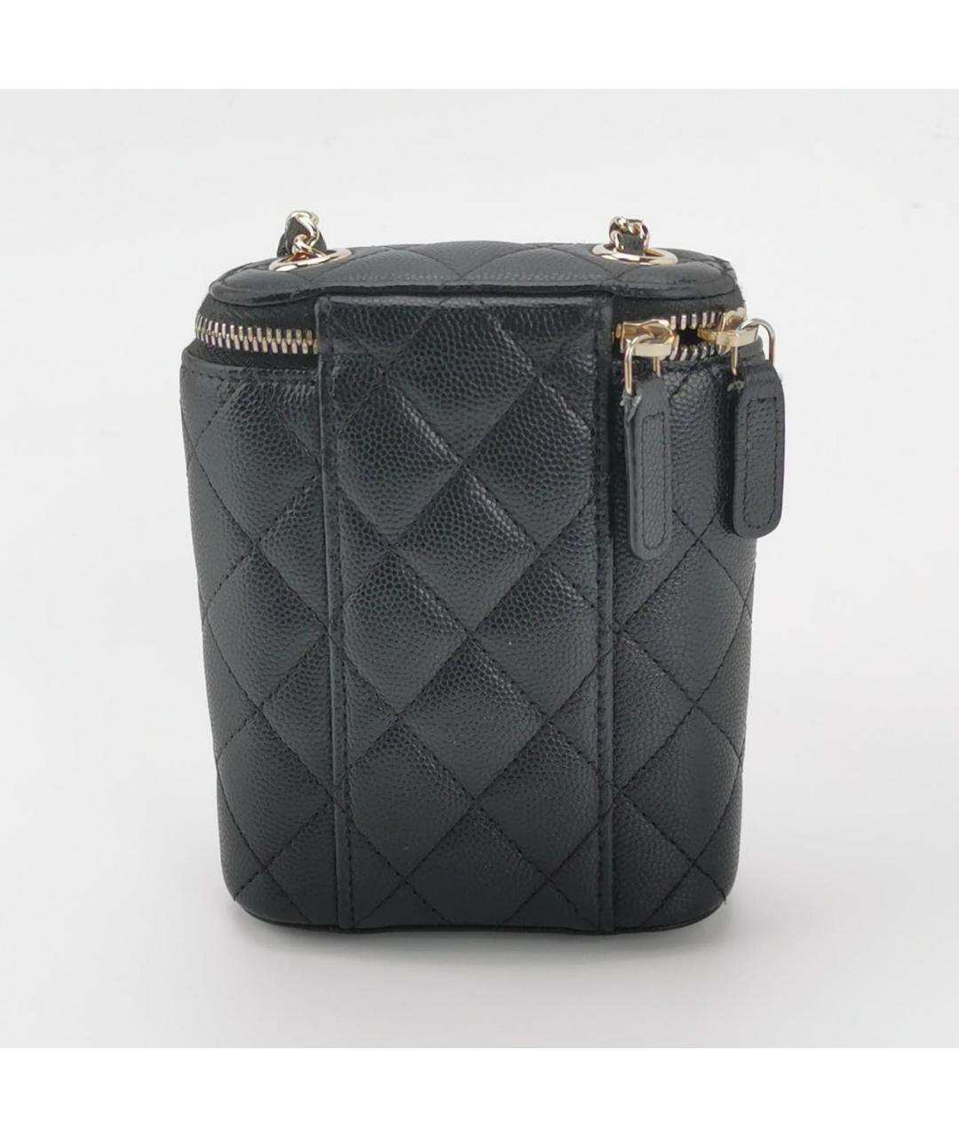CHANEL Черная кожаная сумка через плечо, фото 2