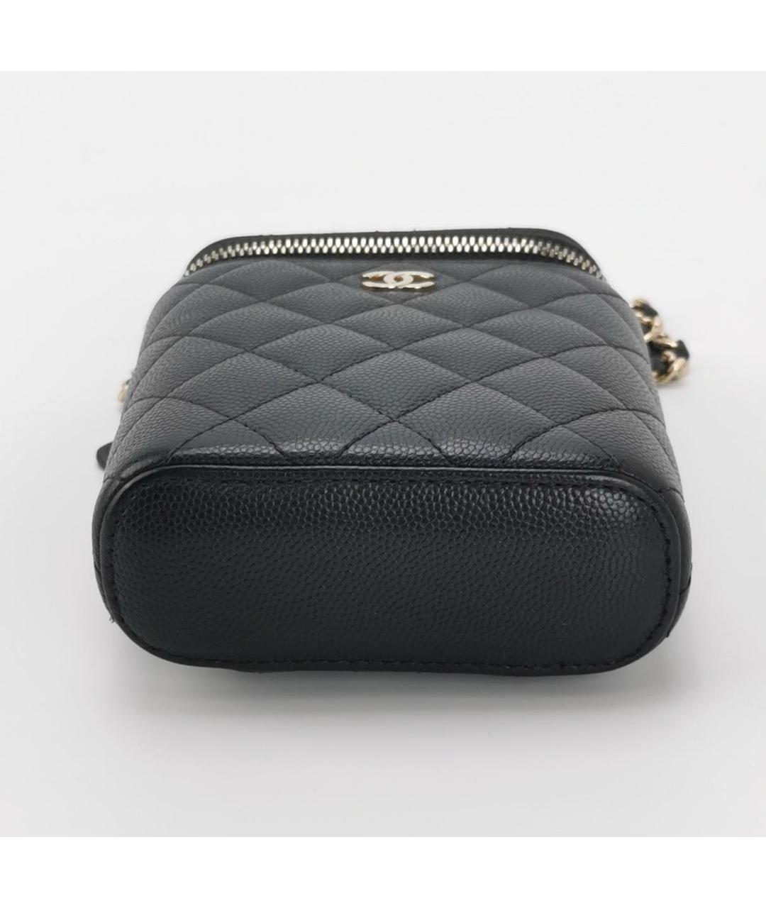 CHANEL Черная кожаная сумка через плечо, фото 3