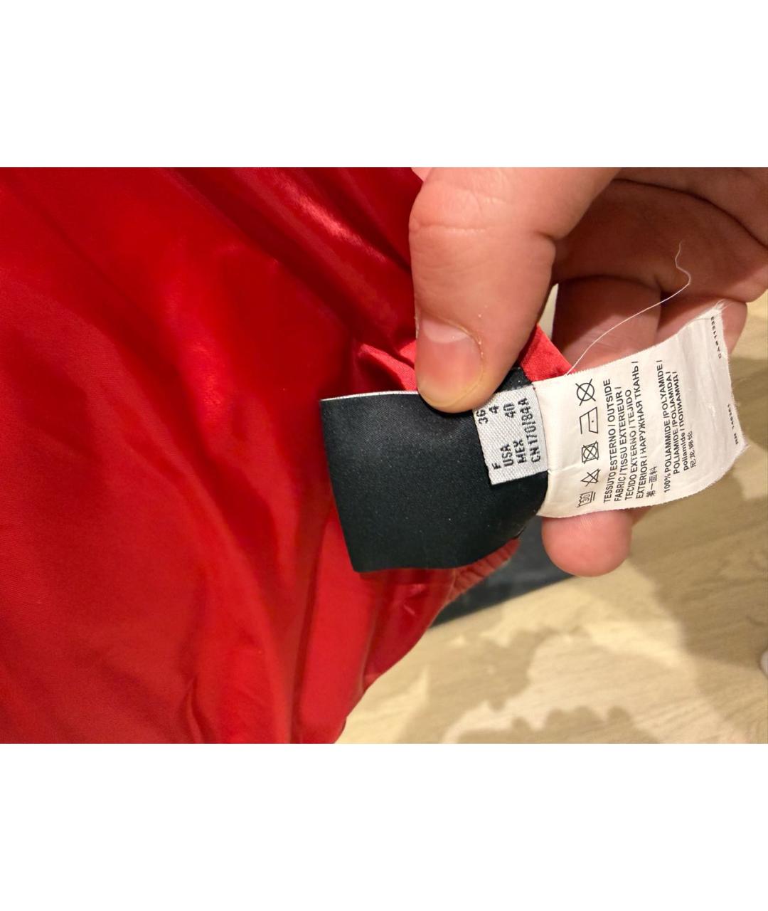 PINKO Красная полиамидовая куртка, фото 5