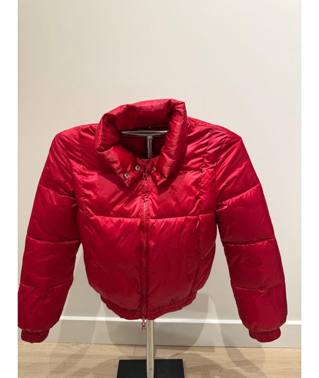 PINKO Красная полиамидовая куртка, фото 7