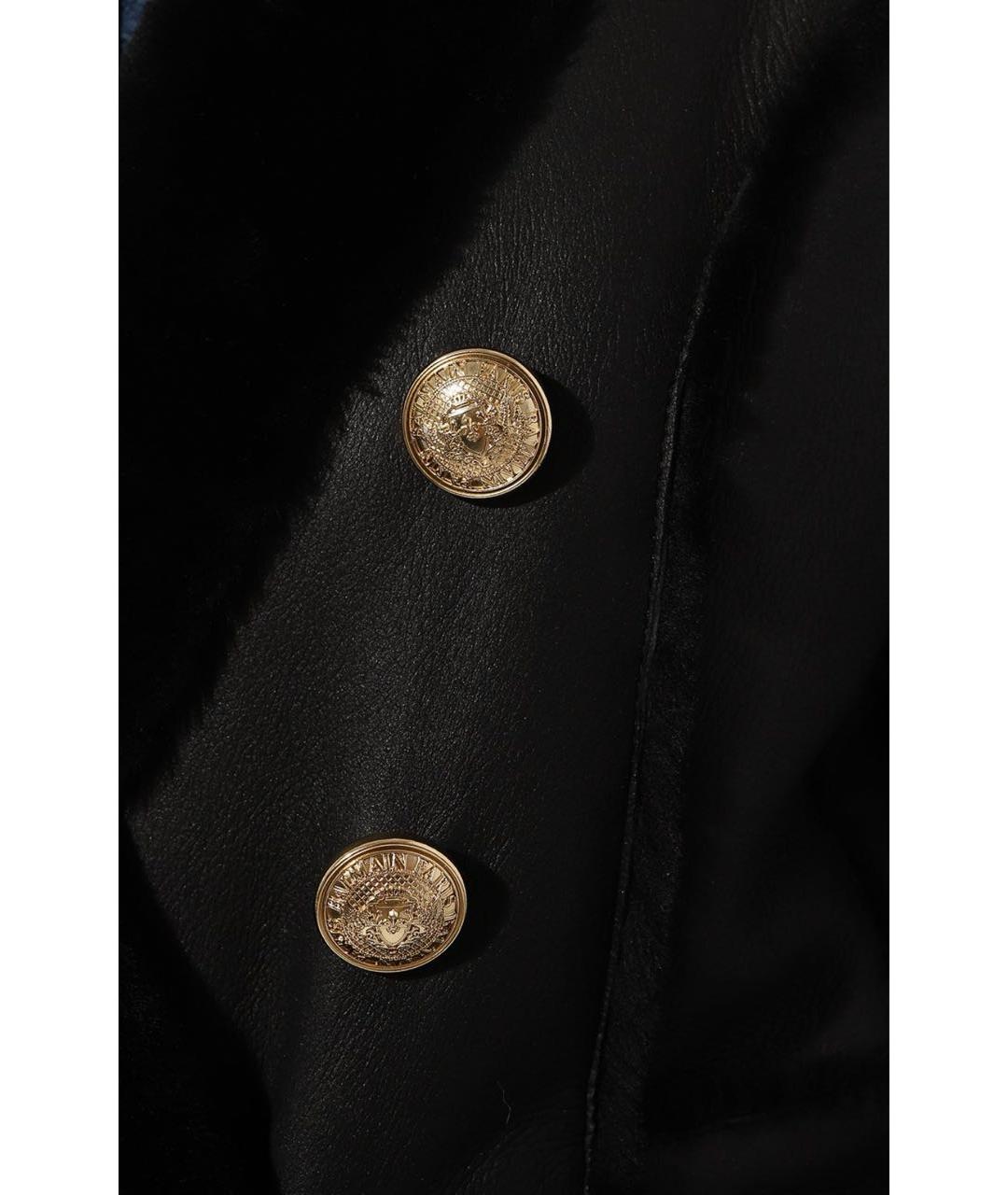 BALMAIN Черная кожаная дубленка, фото 5