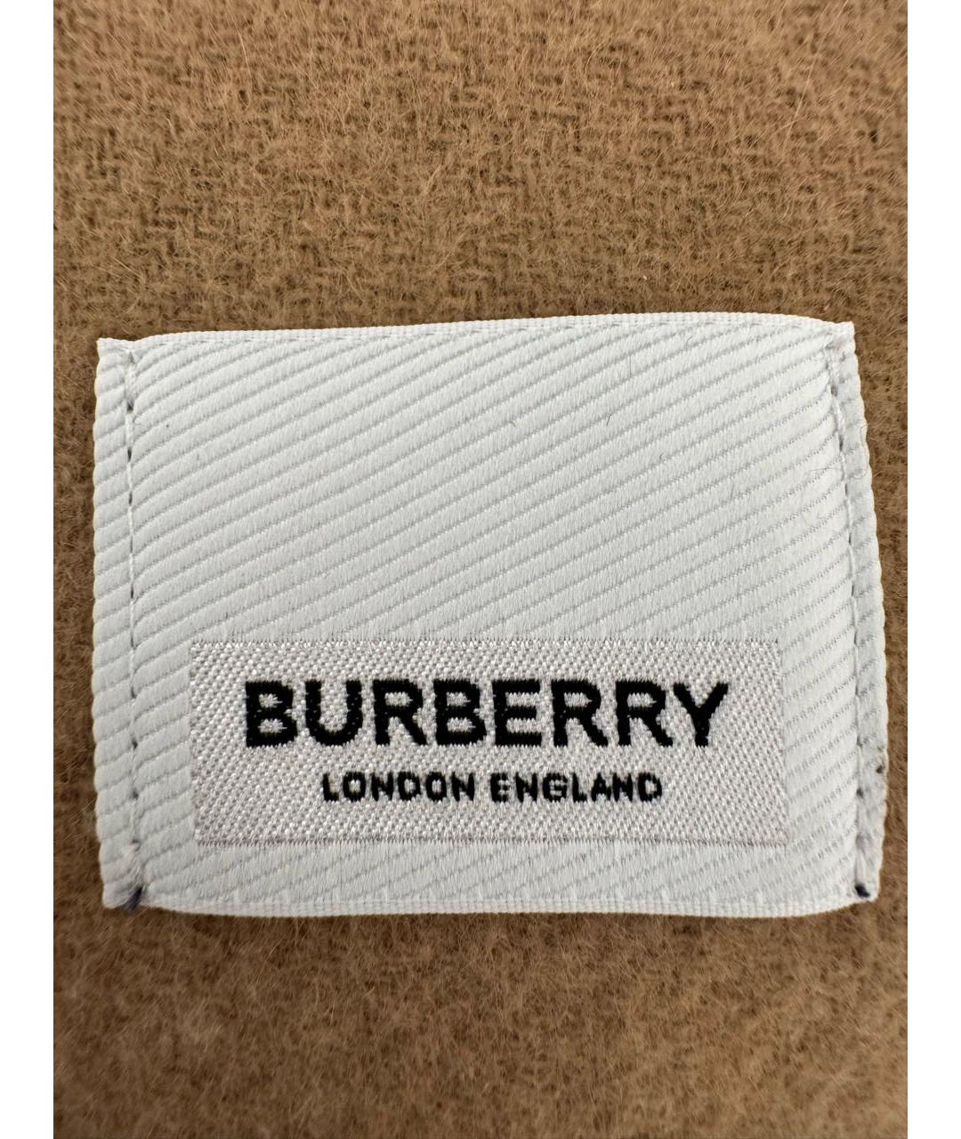 BURBERRY Темно-синий кашемировый шарф, фото 3