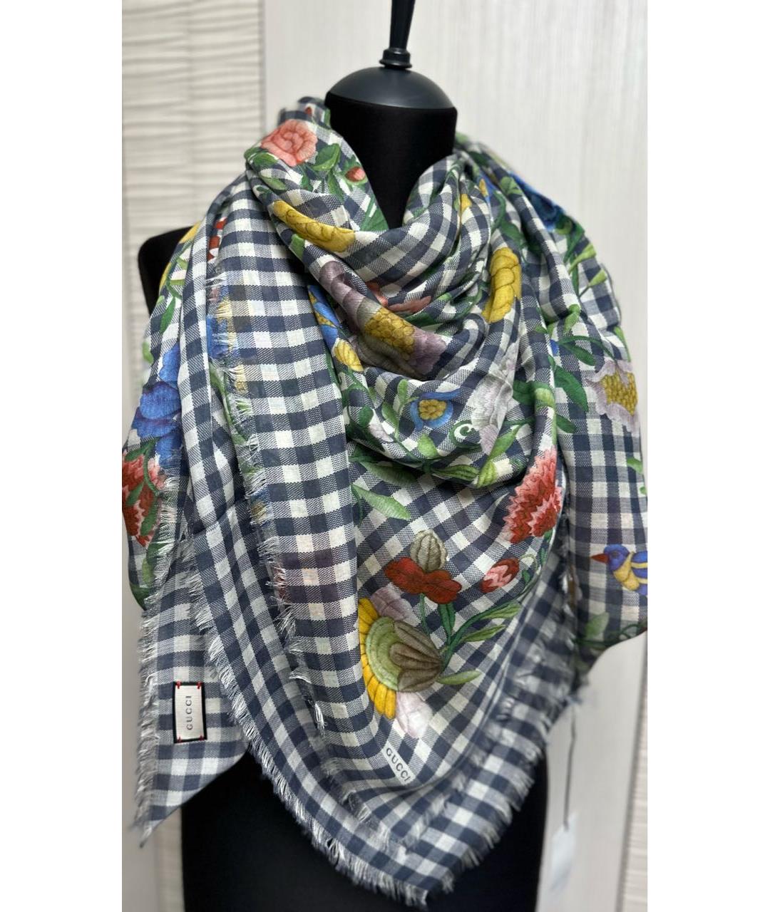 GUCCI Мульти шелковый платок, фото 8