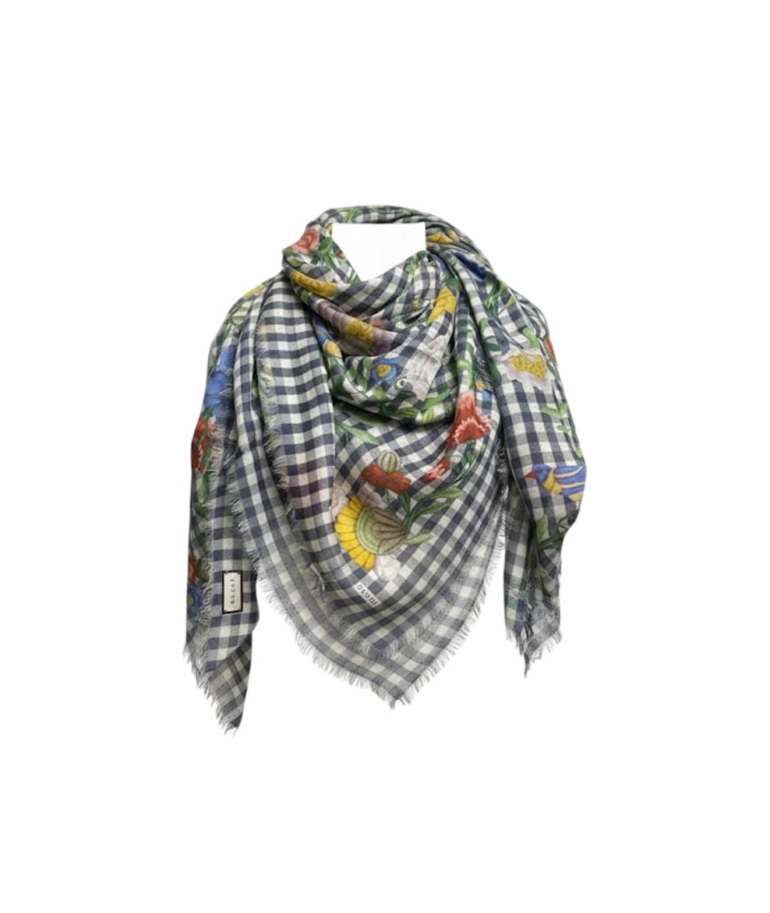 GUCCI Мульти шелковый платок, фото 1